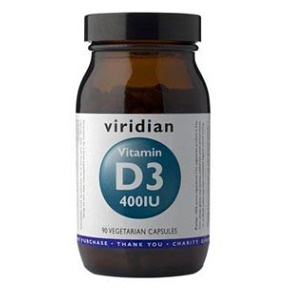 Viridian Nutrition Viridian Vitamin D3 400IU 90 kapslí