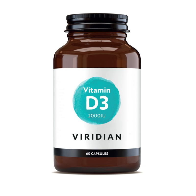 Viridian Nutrition Viridian Vitamin D3 2000IU 60 kapslí