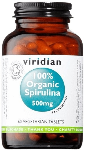 Viridian Spirulina 500mg Organic 60 tablet 