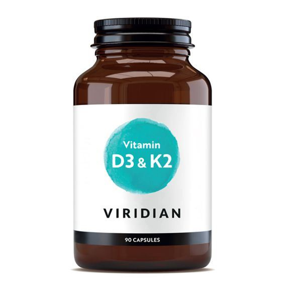 Viridian Nutrition Viridian Vitamin D3 & K2 90 kapslí