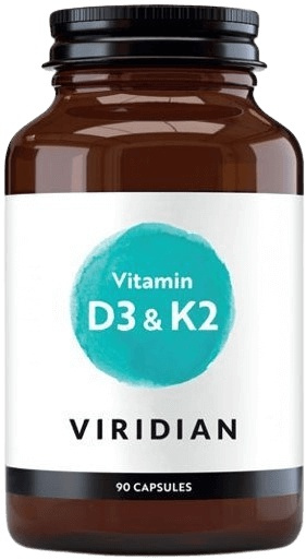 Viridian Nutrition Viridian Vitamin D3 & K2 90 kapslí