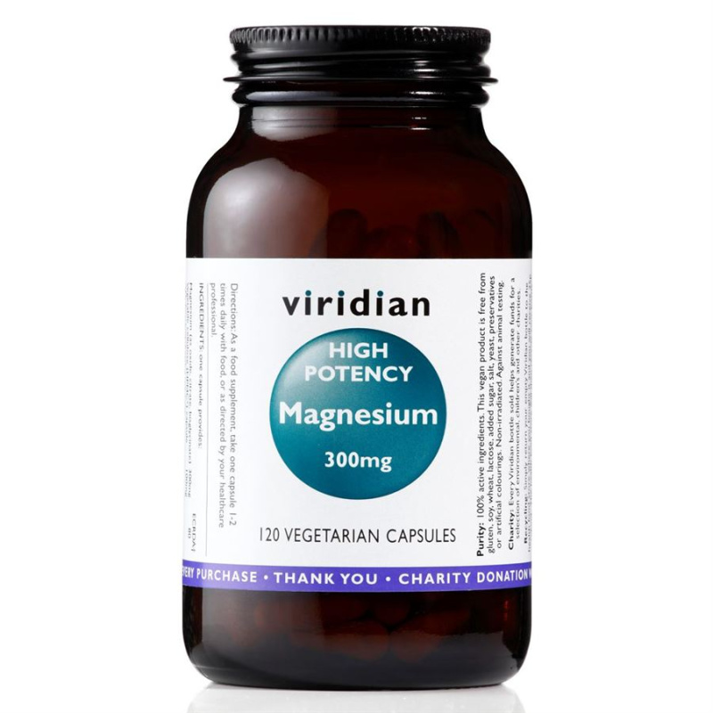 Viridian Nutrition Viridian High potency Magnesium 300mg 120 kapslí