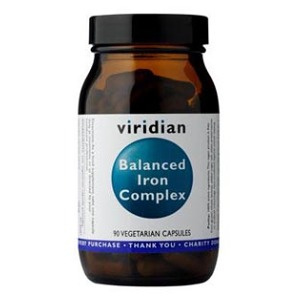Viridian Nutrition Viridian Balanced Iron Complex (Komplex železa s vitamíny) 90 kapslí