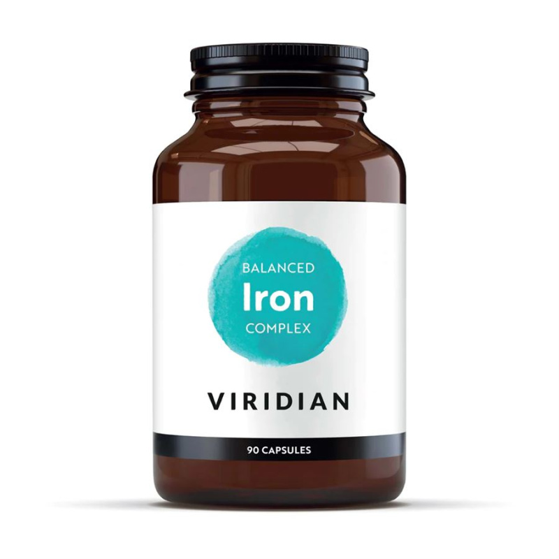 Viridian Nutrition Viridian Balanced Iron Complex (Komplex železa s vitamíny) 90 kapslí