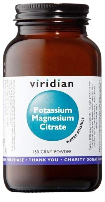 Viridian Nutrition Potassium Magnesium Citrate 150g (Draslík a hořčík)