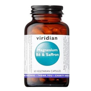 Viridian Nutrition Magnesium B6 & Saffron 60 kapslí (Hořčík, vitamín B6 a šafrán)