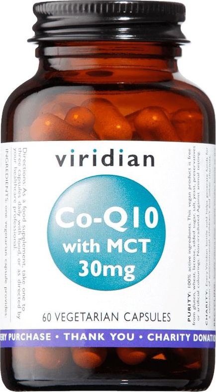 Viridian Nutrition Viridian Co-enzym Q10 with MCT 30mg, 60 ks