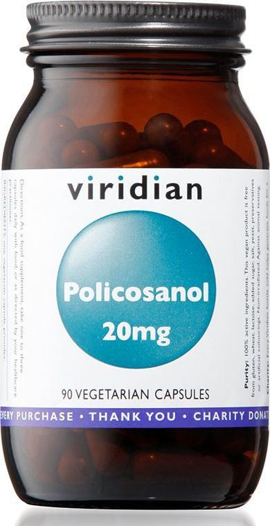 Viridian Nutrition Viridian Policosanol 20 mg, 90 kapslí