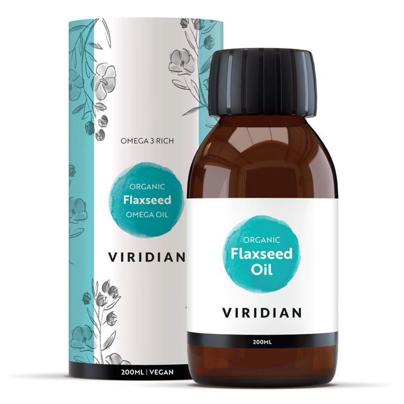Viridian Nutrition Viridian Golden Flax Seed Oil Organic, 200 ml