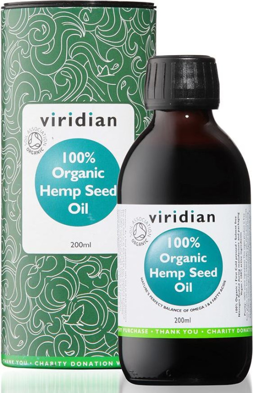 Viridian Nutrition Viridian Hemp Seed Oil Organic, 200 ml