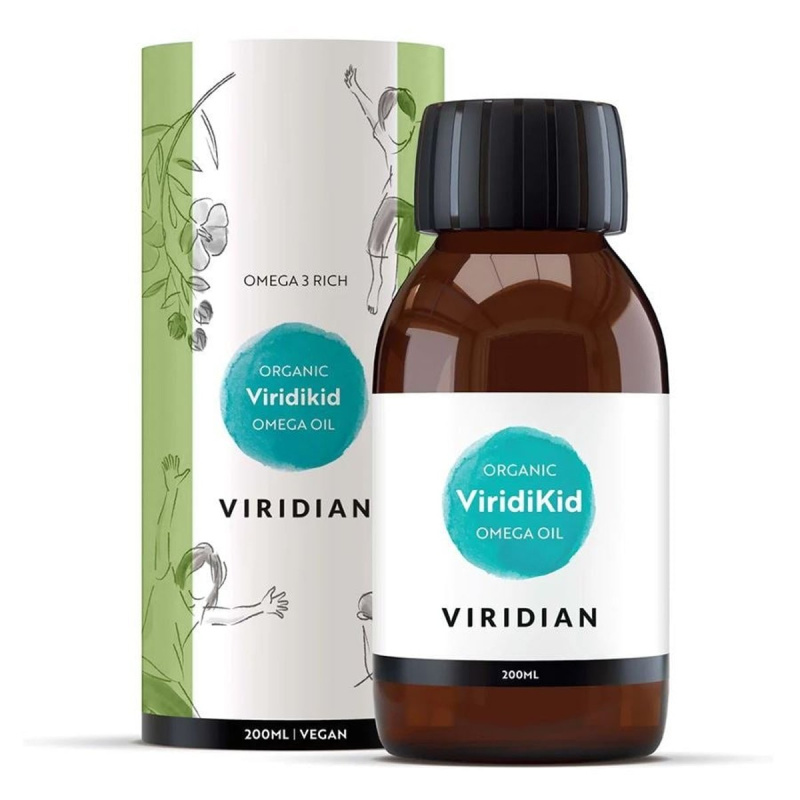 Viridian Viridikid Bio Omega 3 olej pro děti 200 ml