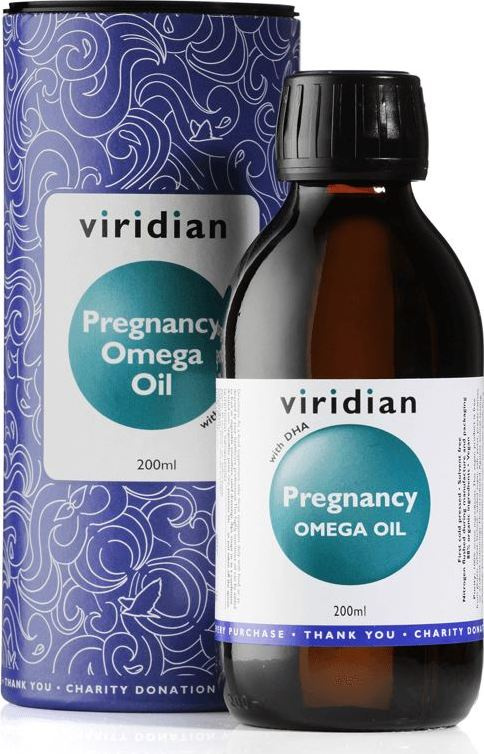 Viridian Nutrition Pregnancy Omega Oil 200ml (Směs olejů pro těhotné poskytující omega 3, 6 a 9)