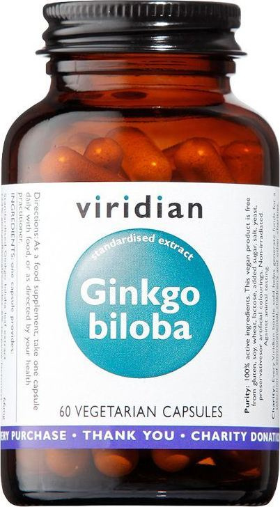 Viridian Nutrition Viridian Ginkgo Biloba 60 kapslí
