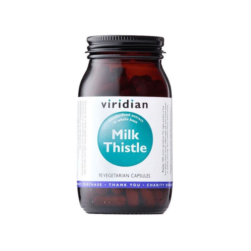 Viridian Nutrition VIRIDIAN Milk Thistle - Ostropestřec Mariánský 90 kapslí