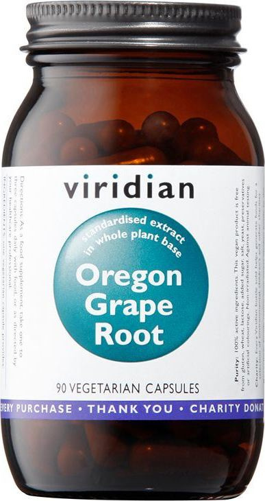 Viridian Nutrition Viridian Oregon Grape Root, 90 kapslí