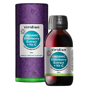 Viridian Nutrition Viridian Elderberry Extract + Vitamin C Organic, 100ml