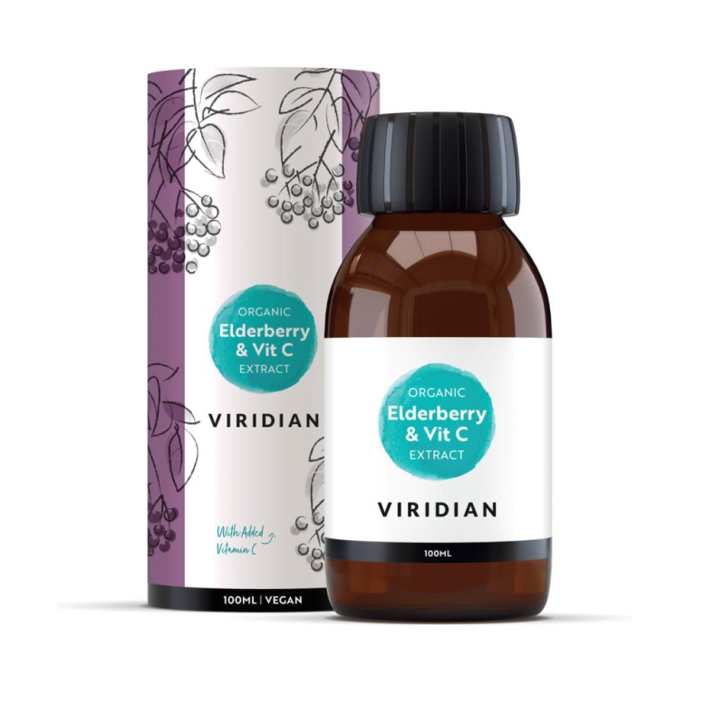 Viridian Nutrition Viridian Elderberry Extract + Vitamin C Organic, 100ml