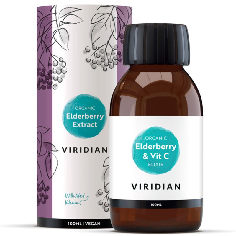 Viridian Nutrition Viridian Elderberry Extract + Vitamin C Organic, 100ml
