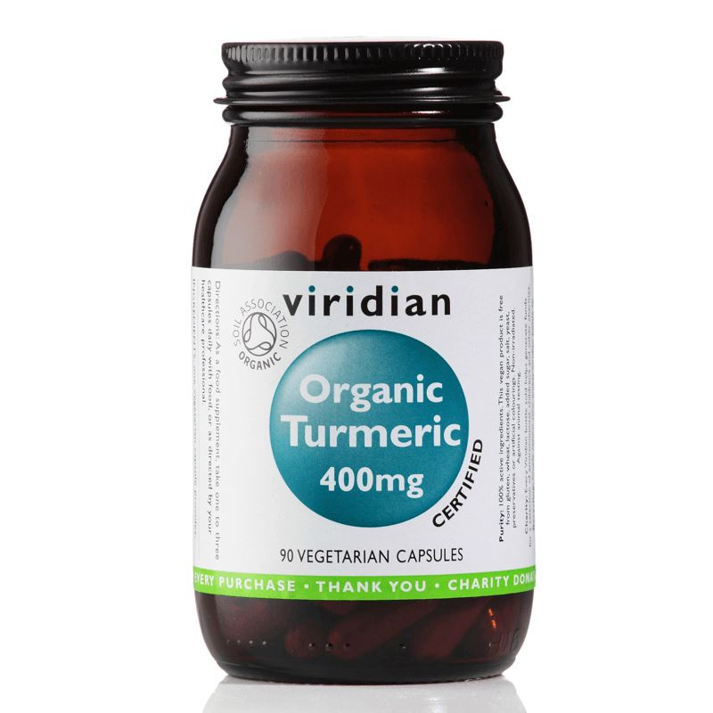 Viridian Turmeric (Kurkuma) 400mg Organic 90 kapslí