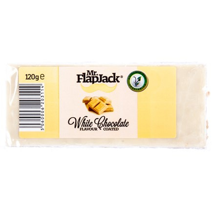 Mr. FlapJack Bílá čokoláda tyčinka 120 g