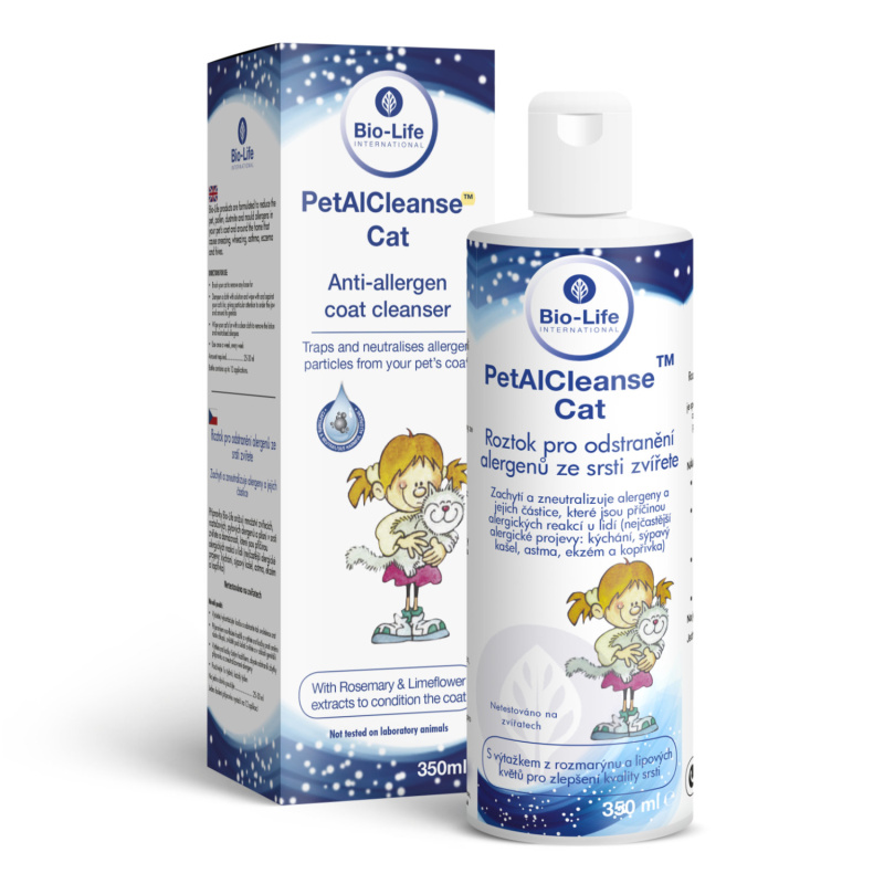 Bio-Life PetalCleanse Cat - odstraňovač alergenů z koček, papoušků nebo hlodavců 350 ml