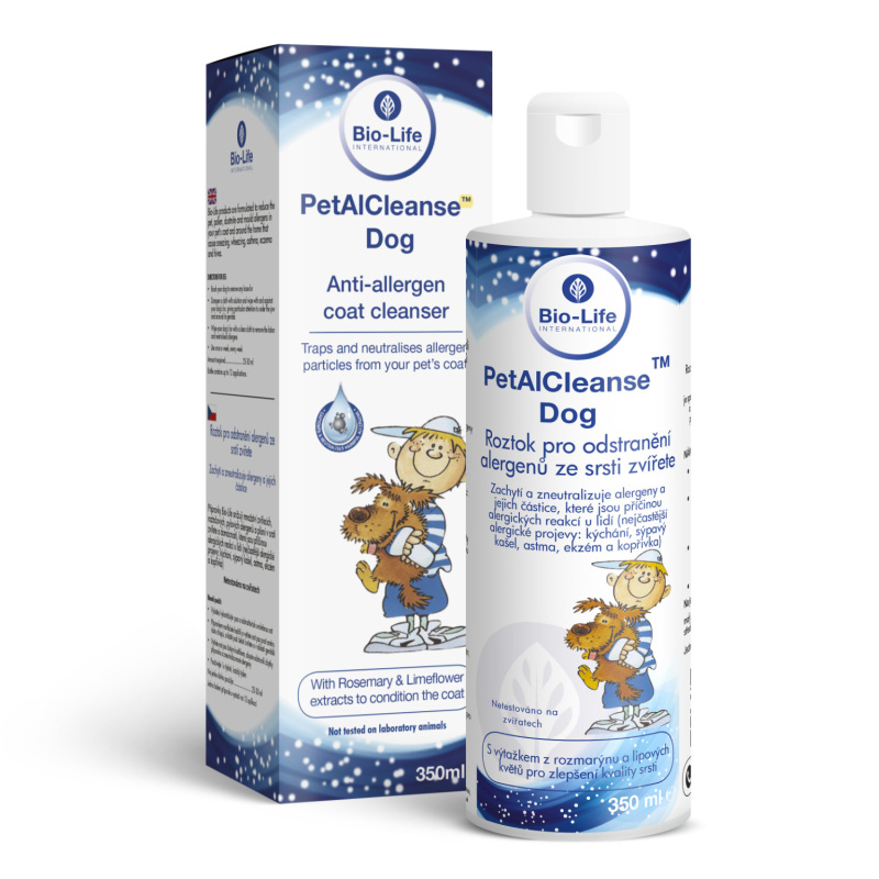 Bio-Life PetalCleanse Dog - odstraňovač alergenů ze srsti psů 350 ml