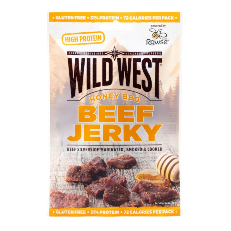 Wild West Beef Jerky Honey BBQ 25g