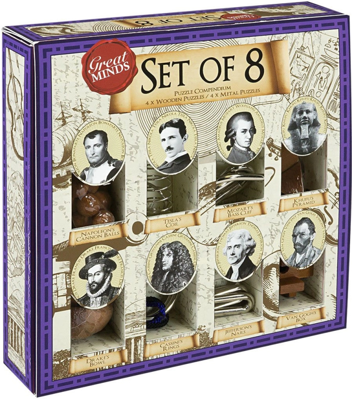 Hlavolamy Great Minds: Historické osobnosti 8v1