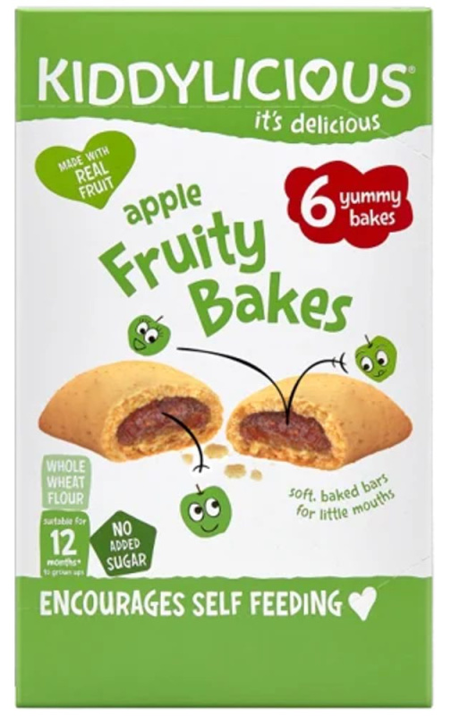 Kiddylicious Ovocné koláčky jablečné, 6x22g