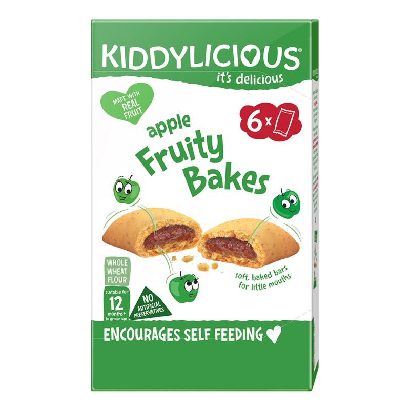 Kiddylicious Ovocné koláčky jablečné, 6x22g