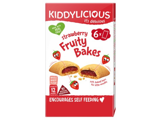 Kiddylicious Ovocné koláčky jahodové, 6x22g