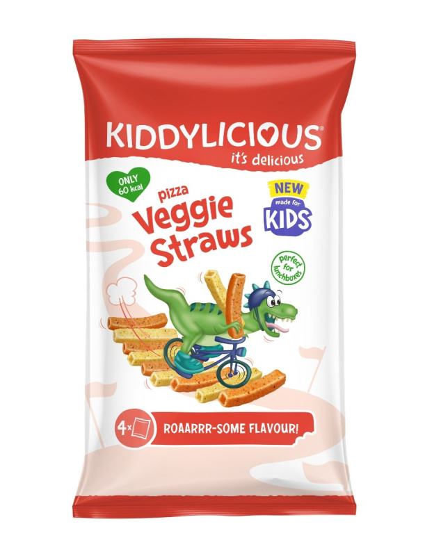 Kiddylicious tyčinky zeleninové s příchutí pizza 4x12g