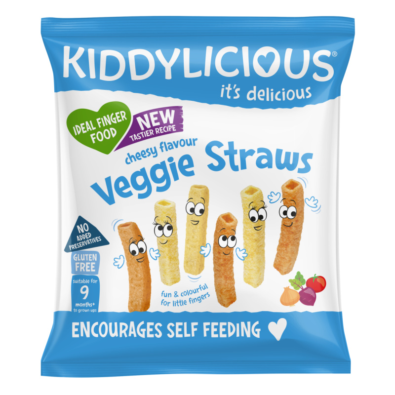 Kiddylicious Tyčinky zeleninové se sýrovou příchutí, 12g
