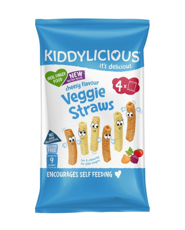 Kiddylicious Tyčinky zeleninové se sýrovou příchutí multipack, 4x12g