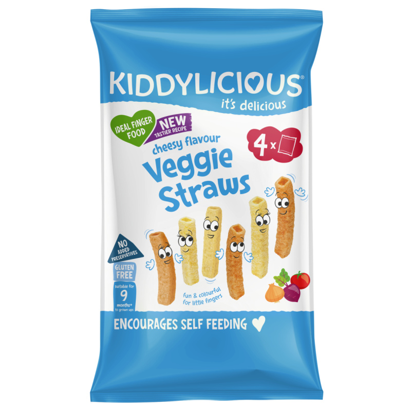 Kiddylicious Tyčinky zeleninové se sýrovou příchutí multipack, 4x12g