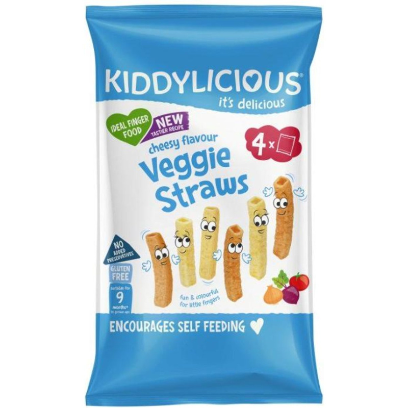 Kiddylicious Tyčinky zeleninové se sýrovou příchutí multipack, 4x12g
