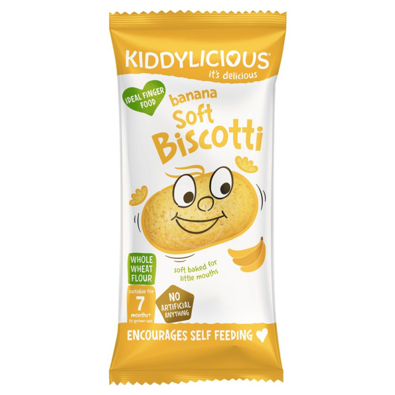 Kiddylicious Sušenky měkké banánové