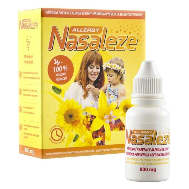 NASALEZE,British Isles Nasaleze Allergy, 800mg, Přírodní práškový sprej