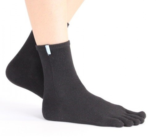 RUNNERS běžecké kotníkové prstové ponožky ToeToe černá L