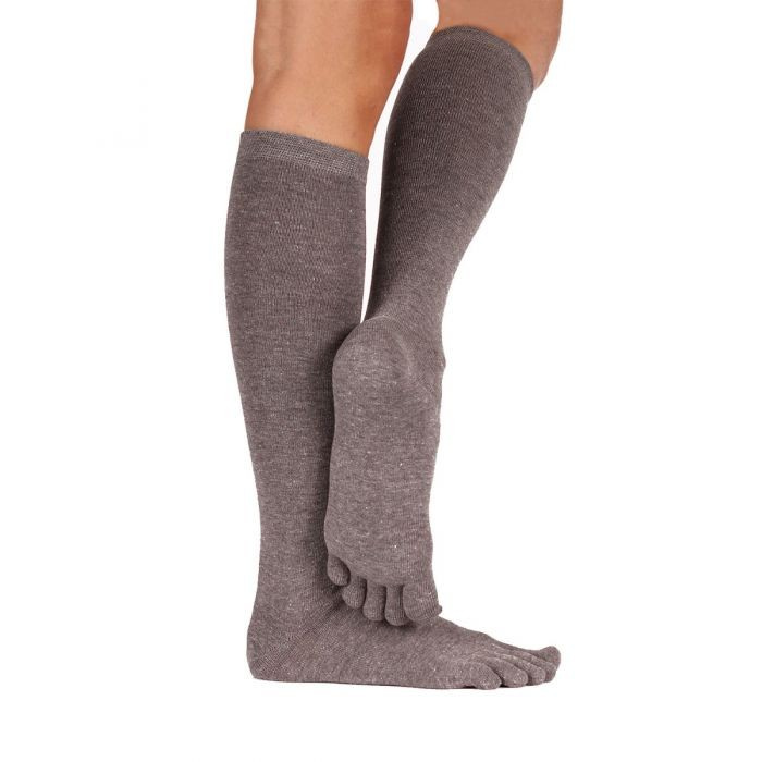 KNEE-High prstové podkolenky ToeToe šedá