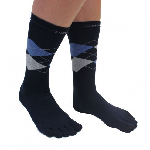 ARGYLE prstové ponožky ToeToe tm. modrá