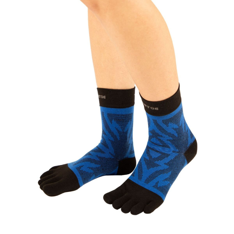 LINER ANKLE sportovní prstové ponožky ToeToe modrá L
