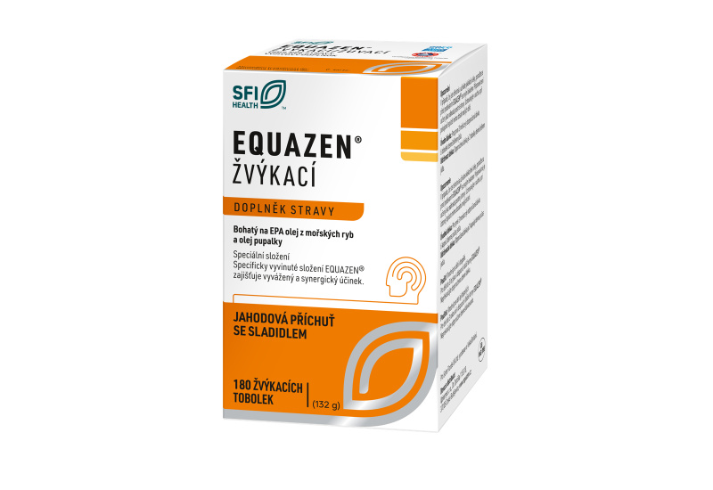 EQUAZEN žvýkací tob.180 jahodová příchuť