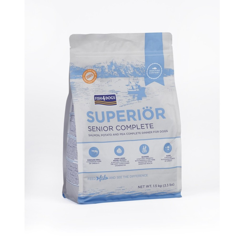 Granule pro malé starší psy s lososem a bramborami 6 kg