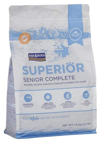 Granule pro malé starší psy s lososem a bramborami 6 kg