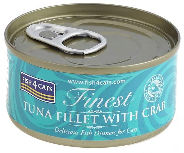 Fish4Cats Finest konzerva pro kočky tuňák s krabem