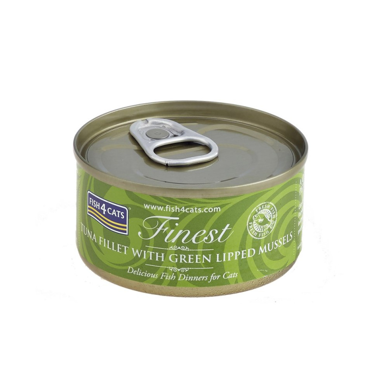 FISH4CATS  Finest tuňák s mušlemi konzerva pro kočky 70 g