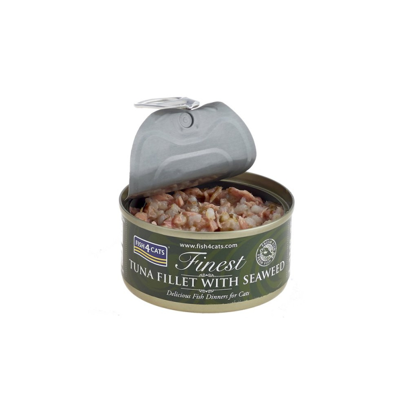 FISH4CATS Finest tuňák s mořskými řasami konzerva pro kočky 70 g