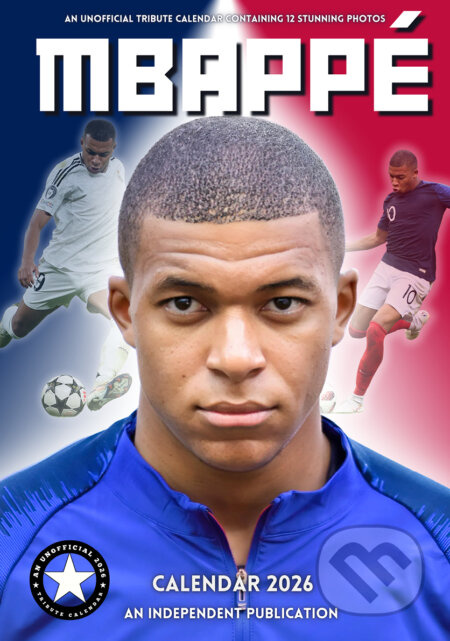 Nástěnný kalendář 2026: Kylian Mbappé (A3 29,7 x 42 cm)