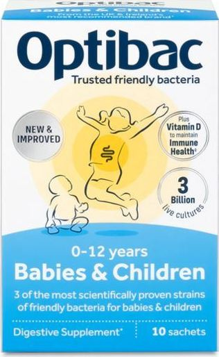 Optibac Babies & Children (Probiotika pro miminka a děti) 10 sáčků